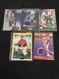 5 Card Lot of Sports Cards from Estate Collection - Inserts, Relics, Serial Numbered & More!