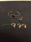 SALA Africa Jewelry 1972 - Gold Tone From Estate
