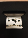 Incredible Gemstone Jewelry Set from Estate