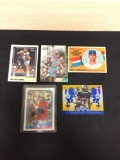 5 Count Lot of Sports Cards - Inserts, Rookies, Stars, Refractors, & More
