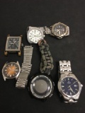 6 Count Lot of Watches and Bands from Police Seizure