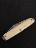 USA White Bone Style Folding Knife