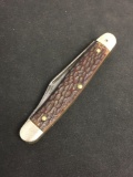 Vintage Stag Kutmaster Folding Pocket Knife