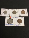 Lot of 5 Coins From Estate Collection