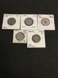 Lot of 5 World Coins From Estate Collection