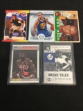 5 Count Lot of Sports Cards - Rookies, Stars, Inserts, Autos, Vintage, & More