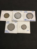 Lot of 5 World Coins From Estate Collection