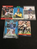 5 Count Lot of Sports Cards - Rookies, Stars, Inserts, Autos, Vintage, & More