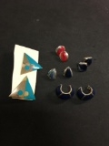 Various Size & Style Enameled Pairs of Fashion Alloy Earring