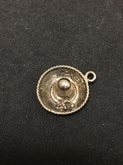 Old Pawn Sombrero Sterling Silver Charm Pendant