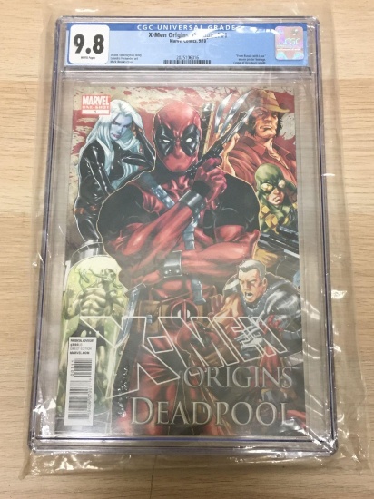 CGC Graded X-Men Origins: Deadpool #1 Comic Book - Graded 9.8 White Pages