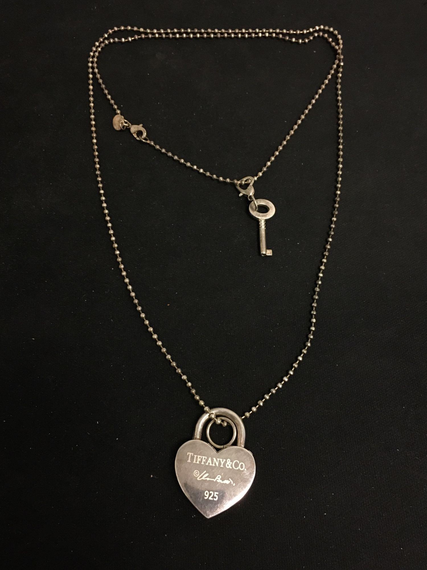 Sold at Auction: TIFFANY & CO PADLOCK NECKLACE STERLING SILVER LOCK