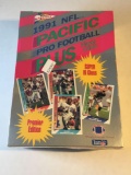 Factory Sealed 1991 Pacific Plus Pro Football Wax Box from Estate Collection