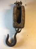 Vintage Single Block Wooden Maritime Pulley - SMALLER SIZE - From Estate