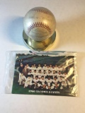 1960 Tacoma Giants Team Signed Baseball with 19 Signatures Including Gaylord Perry - RARE WOW!