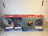 3 Count Lot of NASA Mission Patches - Mercury 8, Apollo IX and Apollo XVII from Estate