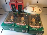 Lot of New in Box Bobble Heads with Ichiro Suzuki and Commemorative Football from Collection