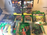 Crazy 9 Count Lot of Various G.I. Joe Toys and Action Figures All New In Package from Collection