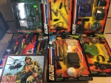 9 Count Lot of Various G.I. Joe Toys and Action Figures All New In Package from Collection