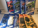 12 Count Lot of Various G.I. Joe Gear and Uniforms All New In Package from Collection