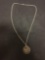 Old Pawn Taxco Mermaid Man Sterling Silver Pendan Chain Necklace