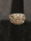 WOW Vintage United States Crest Seal Eagle Sterling Silver Ring Size 8