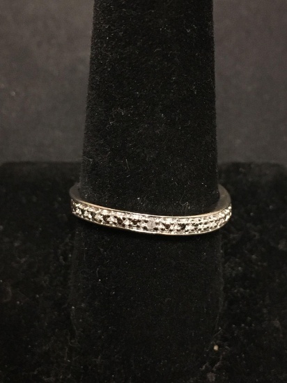 BGE Today Sterling Silver & DIAMOND Ring Band Size 10
