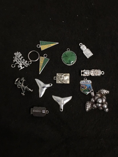 Over 20 Grams of Sterling Silver Charm Pendants