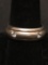 High Polished 7mm Wide Eternity Design w/ Gypsy Set CZ Accents Sterling Silver Band