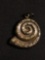 Spiral Snail Shell Design 25x20mm Year 2000 Sterling Silver Pendant