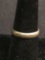 Classic Rounded 4mm Wide High Polished Signed Designer Sterling Silver Band