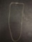 Tiffany & Co Designer 3.5mm Wide Elongated Cable Link 24in Long Sterling Silver Chain