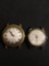 Lot of Two Round 25mm & 30mm Seiko & Liberty Designers Loose Stainless Steel Watches