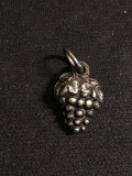 Grapes on the Vine Design St. Joseph Oratory 15x10mm Old Pawn Sterling Silver Pendant