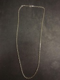 Tiffany & Co Designer 3.5mm Wide Elongated Cable Link 24in Long Sterling Silver Chain