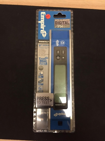 BRAND NEW Empire Magnetic Digital Torpedo Level - 9" in Original Package