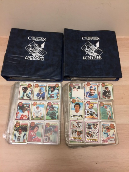 Huge Collection of Vintage 1970's-1981 Topps Football Cards from Estate - 2 Binders & Pile of Pages