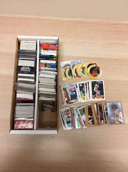 2 Row Box of Mixed Sports Cards - Stars, Inserts and More from Estate Collection