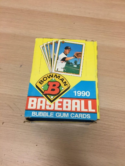 Unopened 1990 Bowman Baseball 36 Pack Wax Box from Estate Collection