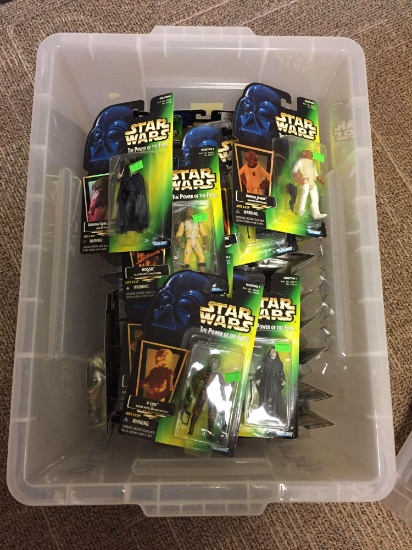 Huge Collection of Star Wars Power of the Force Action Figures from Amazing Collection