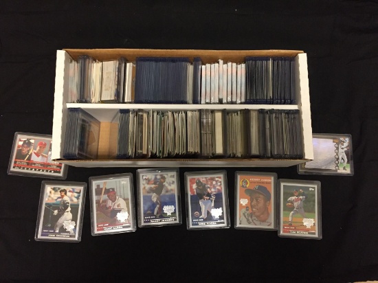 2 Row Box of Mixed Sports Cards - Inserts, Stars, Numbered, Vintage & More