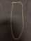 Curb Link 1.5mm Wide 20in Long 12Kt Gold-Filled Chain