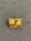 Rectangular 11x9mm Signed Designer 10Kt Gold-Filled Initial J Commemorative Pin