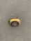 Rectangular 12x10mm Hematite Carved Roman Centurion 14Kt Gold-Filled Pin