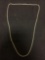 Rope Link 1.5mm Wide 24in Long Italian Made Sterling Silver Chain