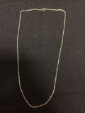 Cable Link 1.25mm Wide 20in Long Sterling Silver Chain