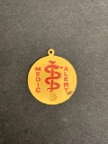 Round 30mm Gold-Filled Medic Alert Diabetes & Leukemia Medallion