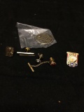 Lot of Six, Five Various Size & Style Commemorative Pins & One ABC Special Recognition Coin