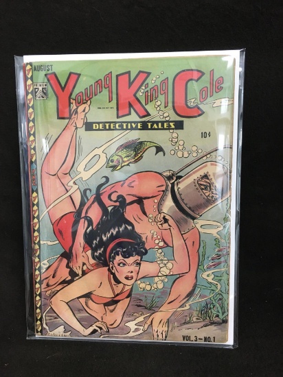 Young King Cole Detective Tales August Vintage Comic Book - ATTIC FIND!
