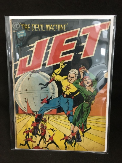 Jet #3 The Devil Machine Vintage Comic Book - ATTIC FIND!